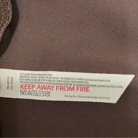 Free People intimately Truth or Square Bodysuit Small Brown Long sleeve Thong - Picture 12 of 12